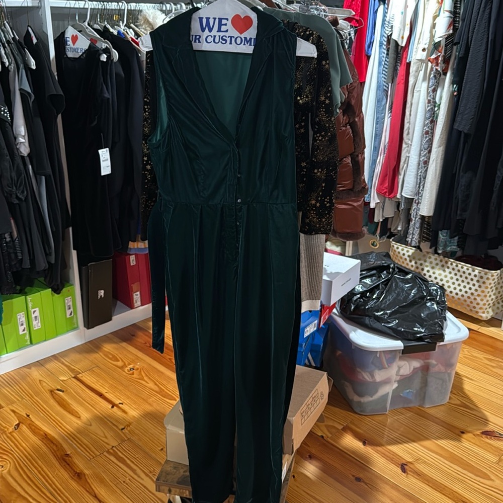 Green Velvet Jumper